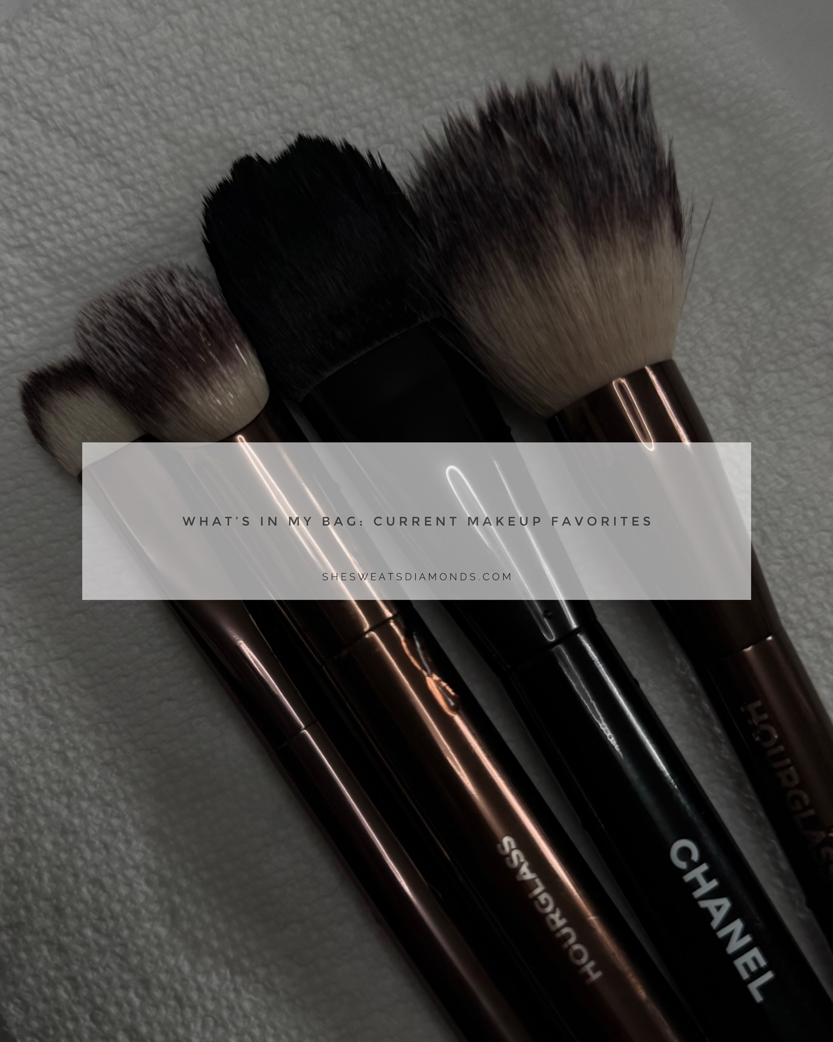 What's In My Bag - Current Makeup Favorites - She Sweats Diamonds - Huong Vo - makeup brushes